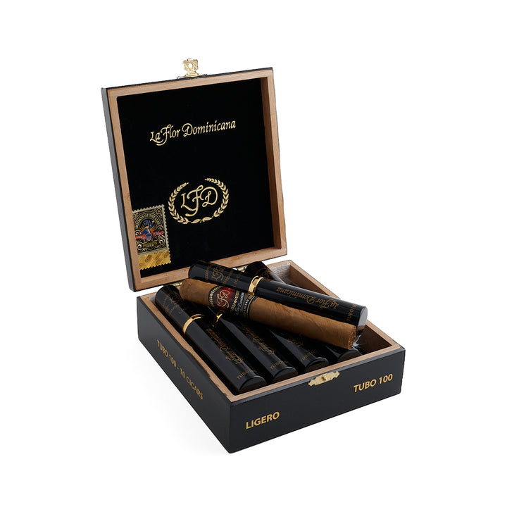 La Flor Dominicana Ligero L-100 Corona Tubos