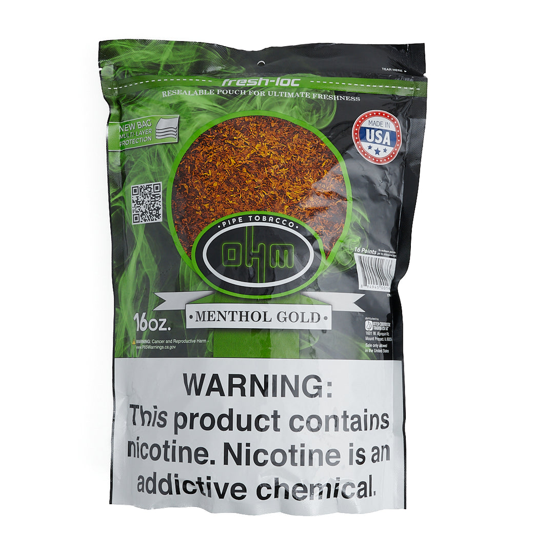 OHM Menthol Gold Pipe Tobacco