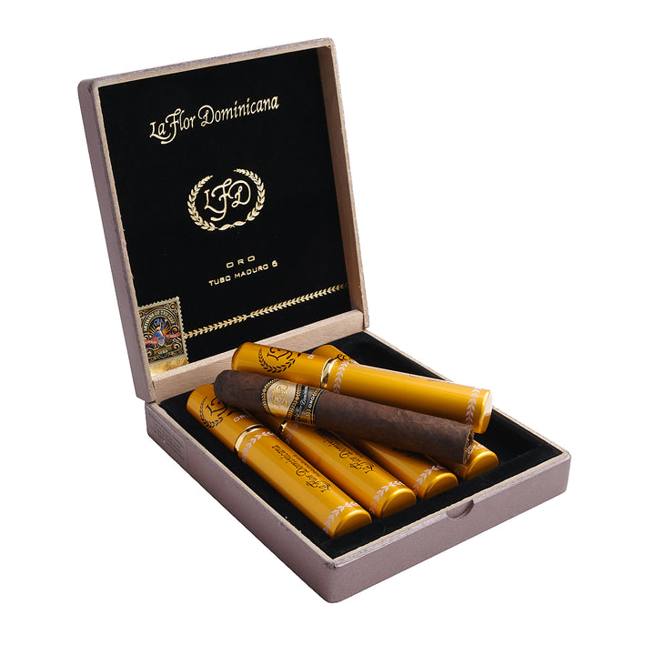 La Flor Dominicana Oro No. 6 Maduro Tubo Toro