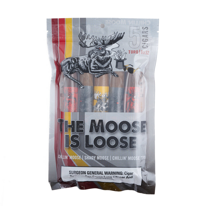 Chillin' Moose Toro 5-Cigar Sampler Fresh Pack