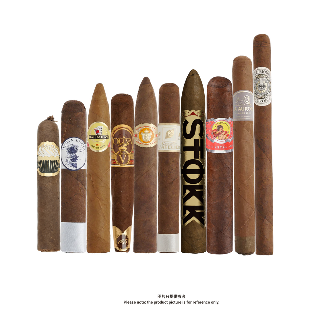70Cigars Aficionado's Collection 10ct Sampler of All Sizes #9