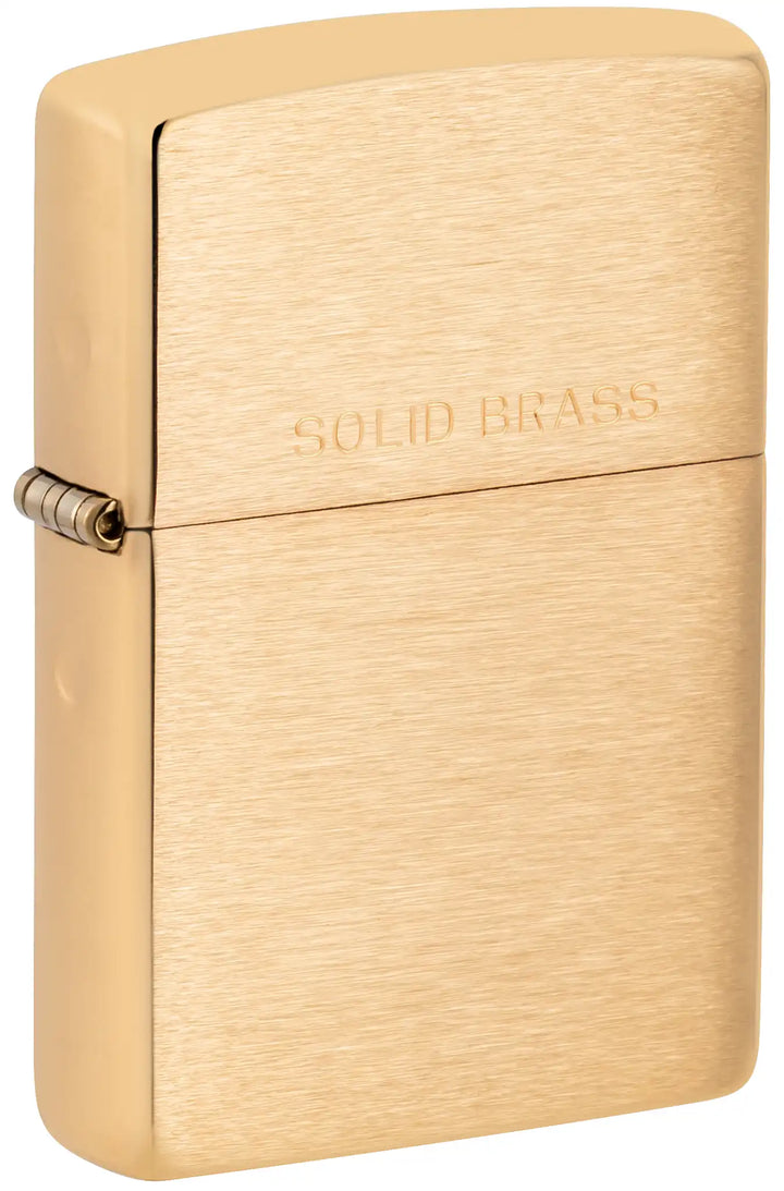 Zippo Brushed Solid Brass - Image 1