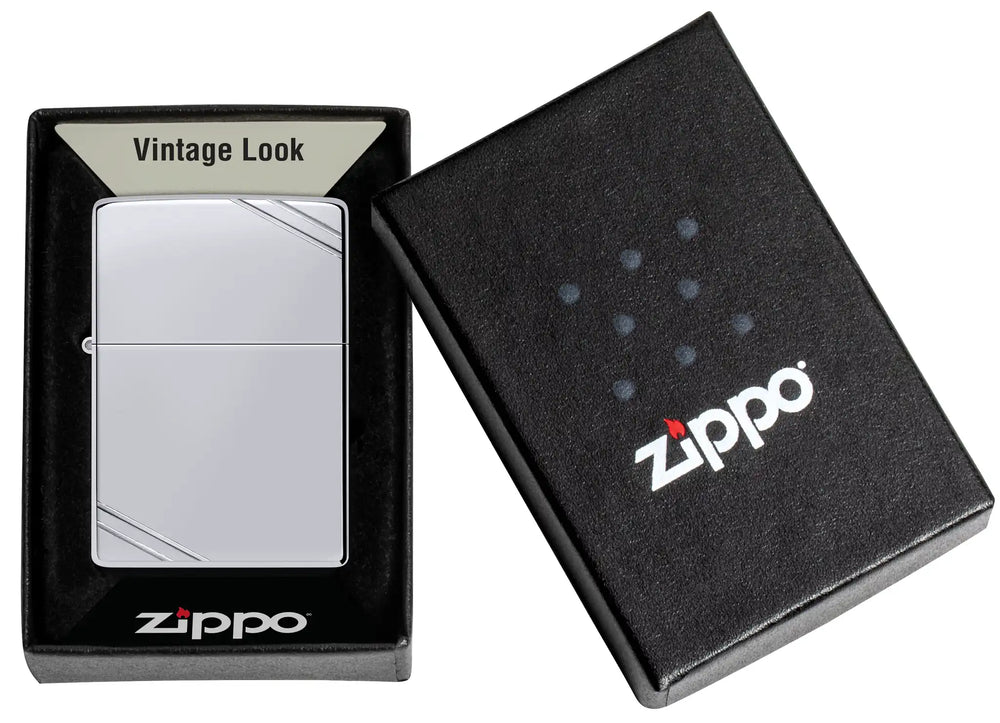 Zippo Vintage High Polish Chrome - Image 2