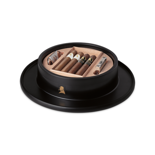 Davidoff Winston Churchill Ashtray and Cigar Accessory Storage Hat (Cigars not included)