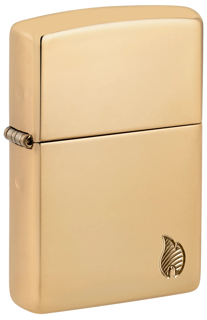 Zippo Armor® High Polish Brass Flame Design - Image 1