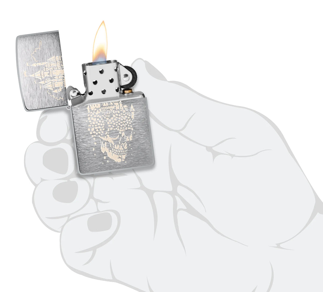 Zippo 200 Skull Castle Design - Image 6
