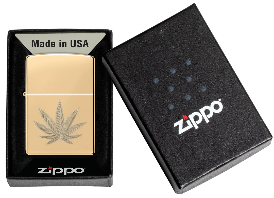 Zippo Cannabis Leaf Design - Image 2