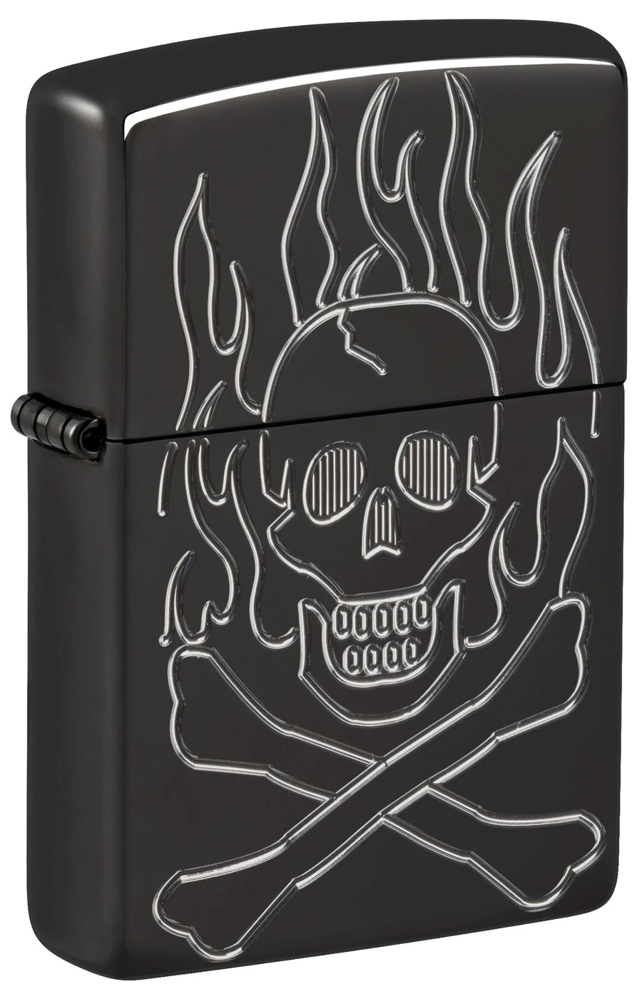 Zippo Flaming Skull Design - Image 1