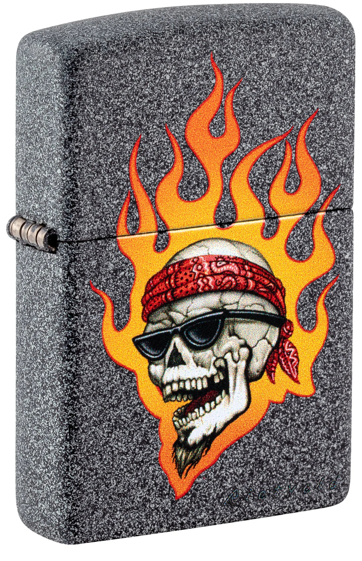Zippo Rietveld® Flaming Skull Design - Image 1