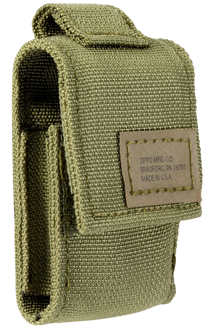 Zippo 236 Blk Crackle Ltr Tactical Pouch OD Green GS - Image 3