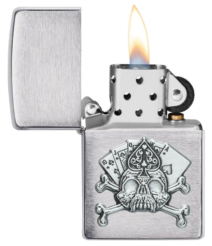 Zippo 200 Card Skull Emblem - Image 4