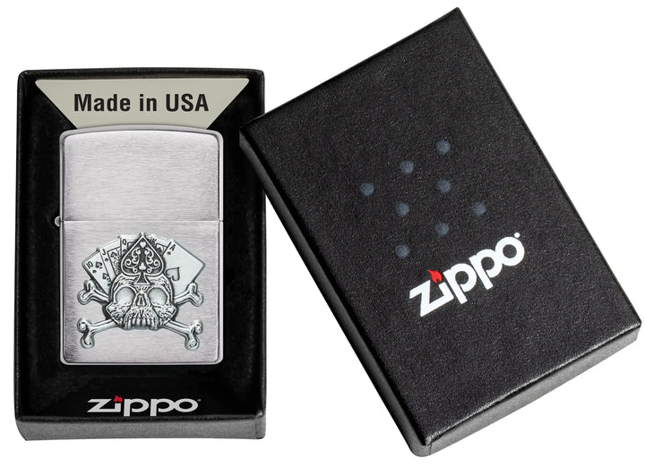 Zippo 200 Card Skull Emblem - Image 2