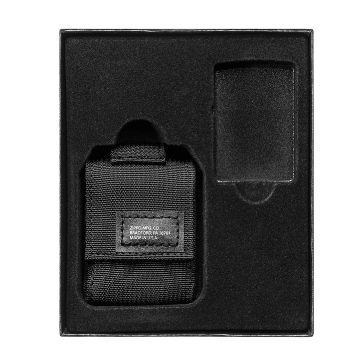 Zippo 236 Blk Crackle Ltr Tactical Pouch Black GS - Image 5
