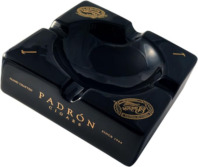 Padron Black Ceramic Ashtray