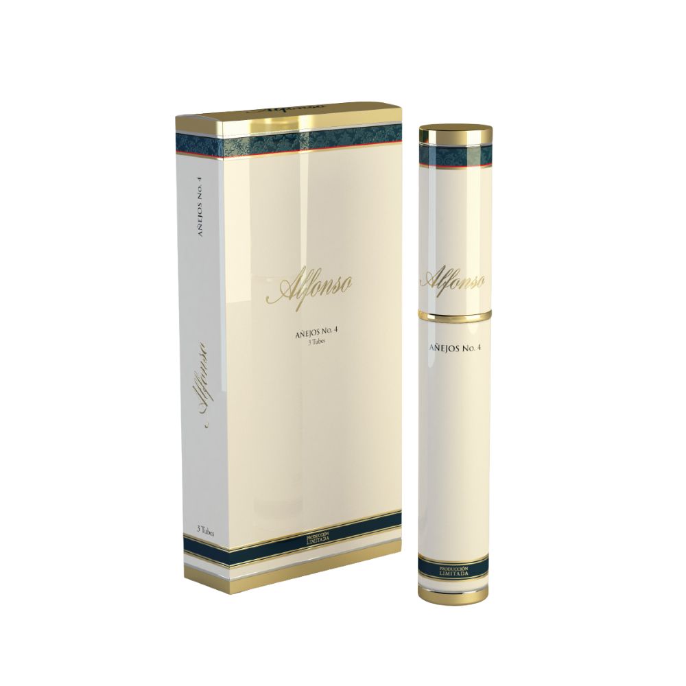 Alfonso Extra Añejo No.4 3 Tubo Pack