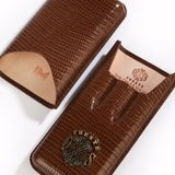 Arturo Fuente Opus X Society Teju Leather Case Brown