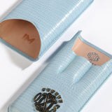Arturo Fuente Opus X Society Teju Leather Case Pastel Blue