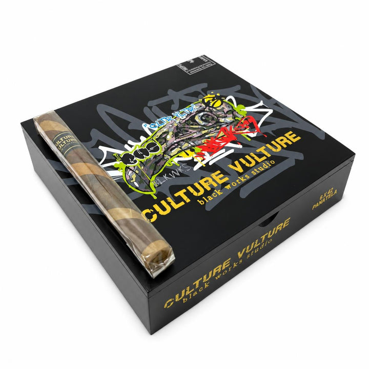Black Works Studio Culture Vulture Panatela AI product photo
