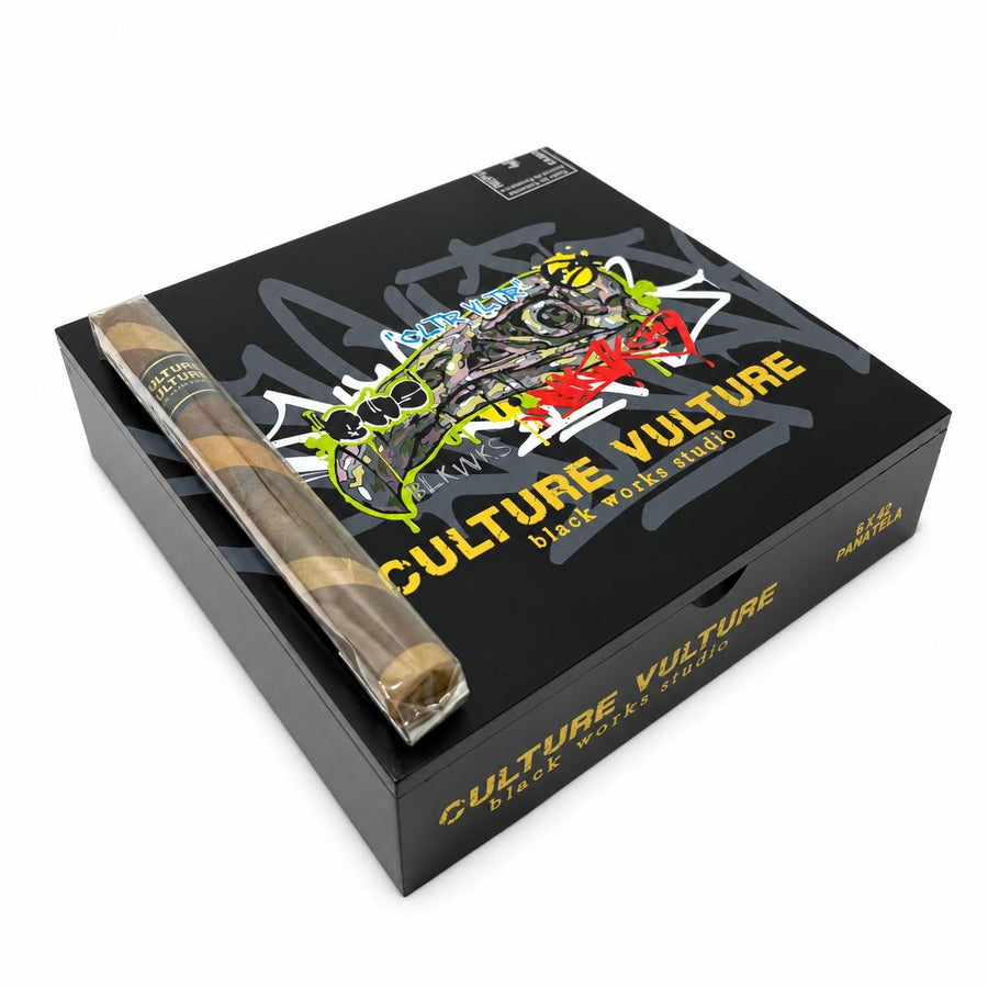 Black Works Studio Culture Vulture Panatela AI product photo