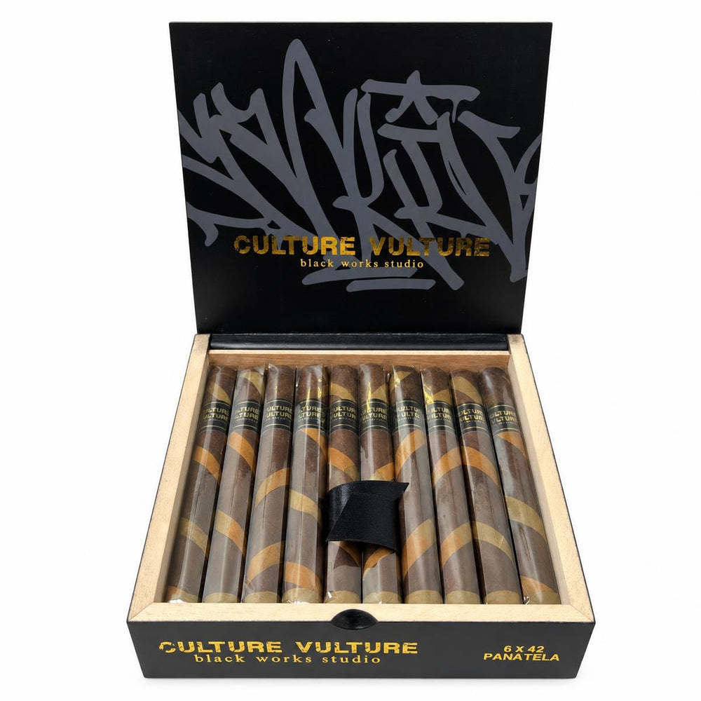 Black Works Studio Culture Vulture Panatela AI product photo