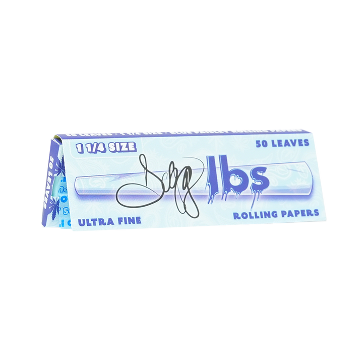 Dogg lbs 1 1/4 Size Blue Paisley Rolling Papers 50bx - Image 1