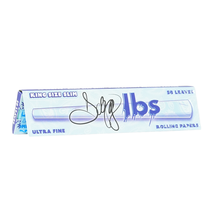 Dogg lbs King Size Slim Blue Paisley Rolling Papers 50bx - Image 1