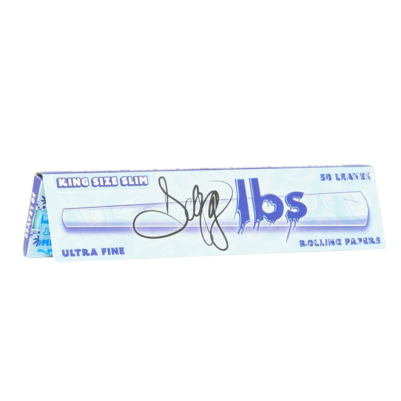 Dogg lbs King Size Slim Blue Paisley Rolling Papers 50bx - Image 1