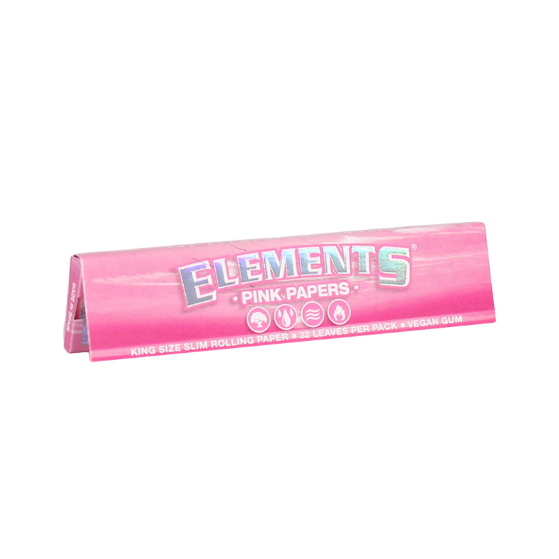 Elements King Size Slim Pink Papers 50bx - Image 1