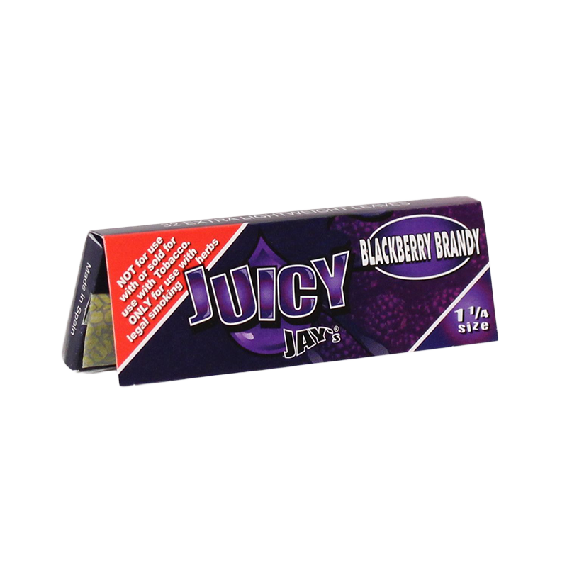 Juicy Jay's 1 1/4 Rolling Papers Blackberry 24bx - Image 1