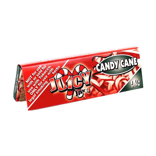 Juicy Jay's 1 1/4 Rolling Papers Candy Cane 24bx - Image 1