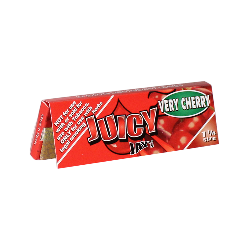 Juicy Jay's 1 1/4 Rolling Papers Cherry 24bx - Image 1