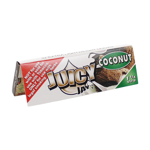Juicy Jay's 1 1/4 Rolling Papers Coconut 24bx - Image 1