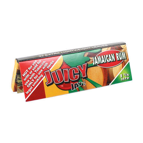 Juicy Jay's 1 1/4 Rolling Papers Jamaican Rum 24bx - Image 1