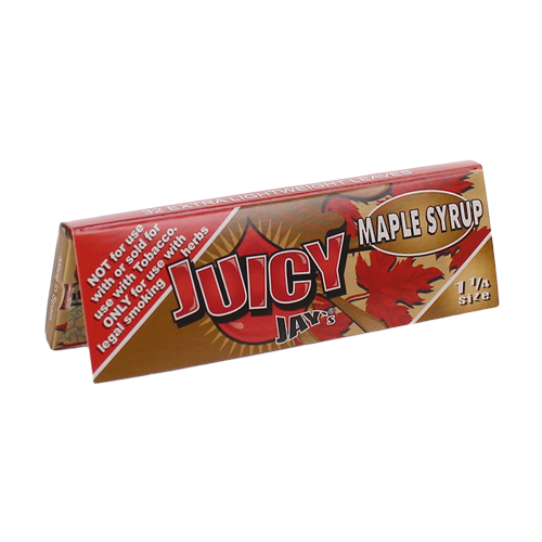 Juicy Jay's 1 1/4 Rolling Papers Maple Syrup 24bx - Image 1