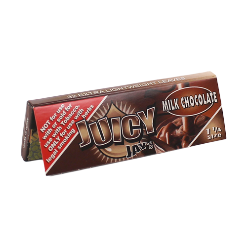Juicy Jay's 1 1/4 Rolling Papers Milk Chocolate 24bx - Image 1