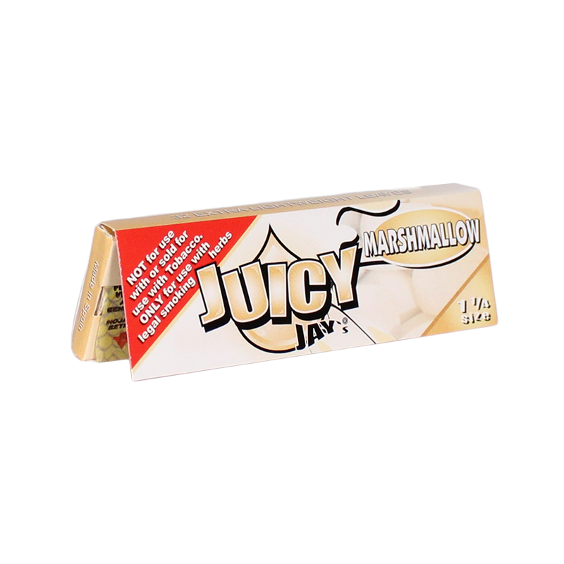 Juicy Jay's 1 1/4 Rolling Papers Marshmallow 24bx - Image 1