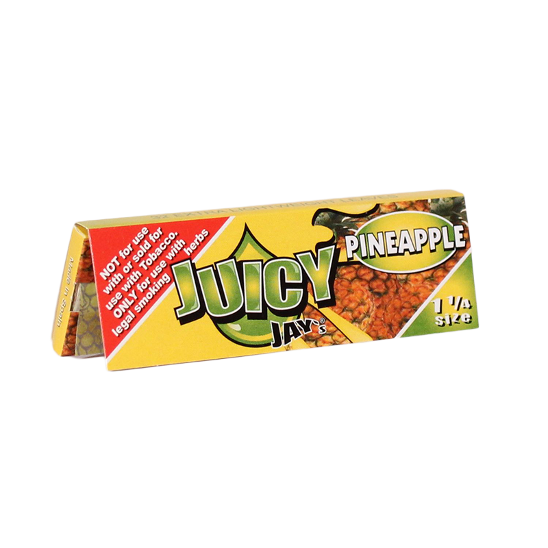 Juicy Jay's 1 1/4 Rolling Papers Pineapple 24bx - Image 1