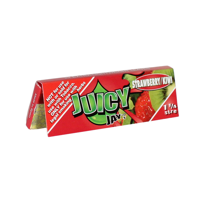 Juicy Jay's 1 1/4 Rolling Papers Strawberry Kiwi 24bx - Image 1