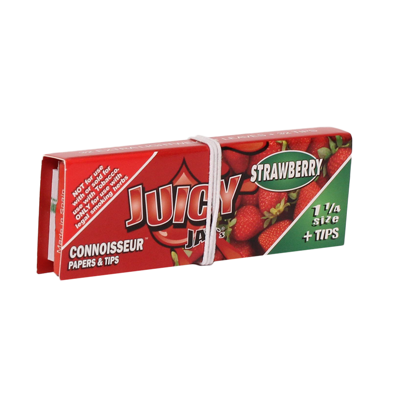 Juicy Jays Paper 1 1/4 Conn Strawberry 24bx - Image 1