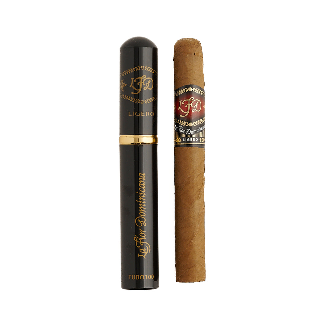 La Flor Dominicana Ligero L-100 Corona Tubos