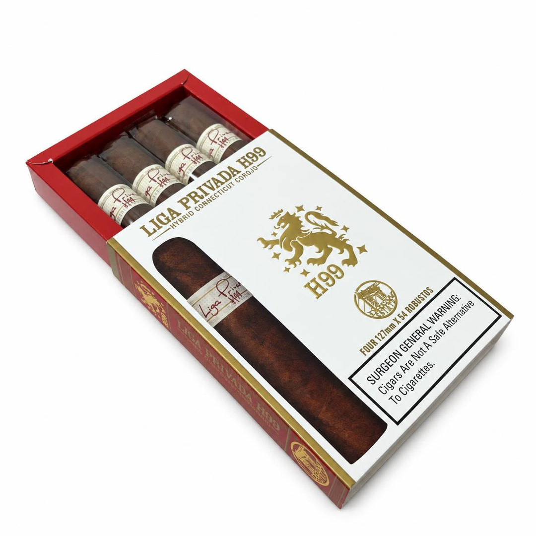Liga Privada H99 Connecticut Corojo Petacas 4ct Robusto AI product photo