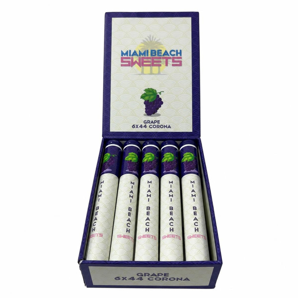 Miami Beach Sweets Grape Corona Tubo AI product photo