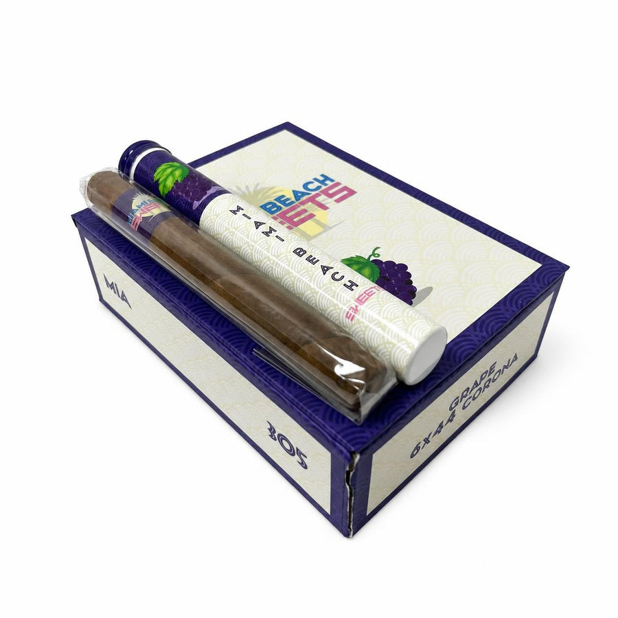 Miami Beach Sweets Grape Corona Tubo AI product photo