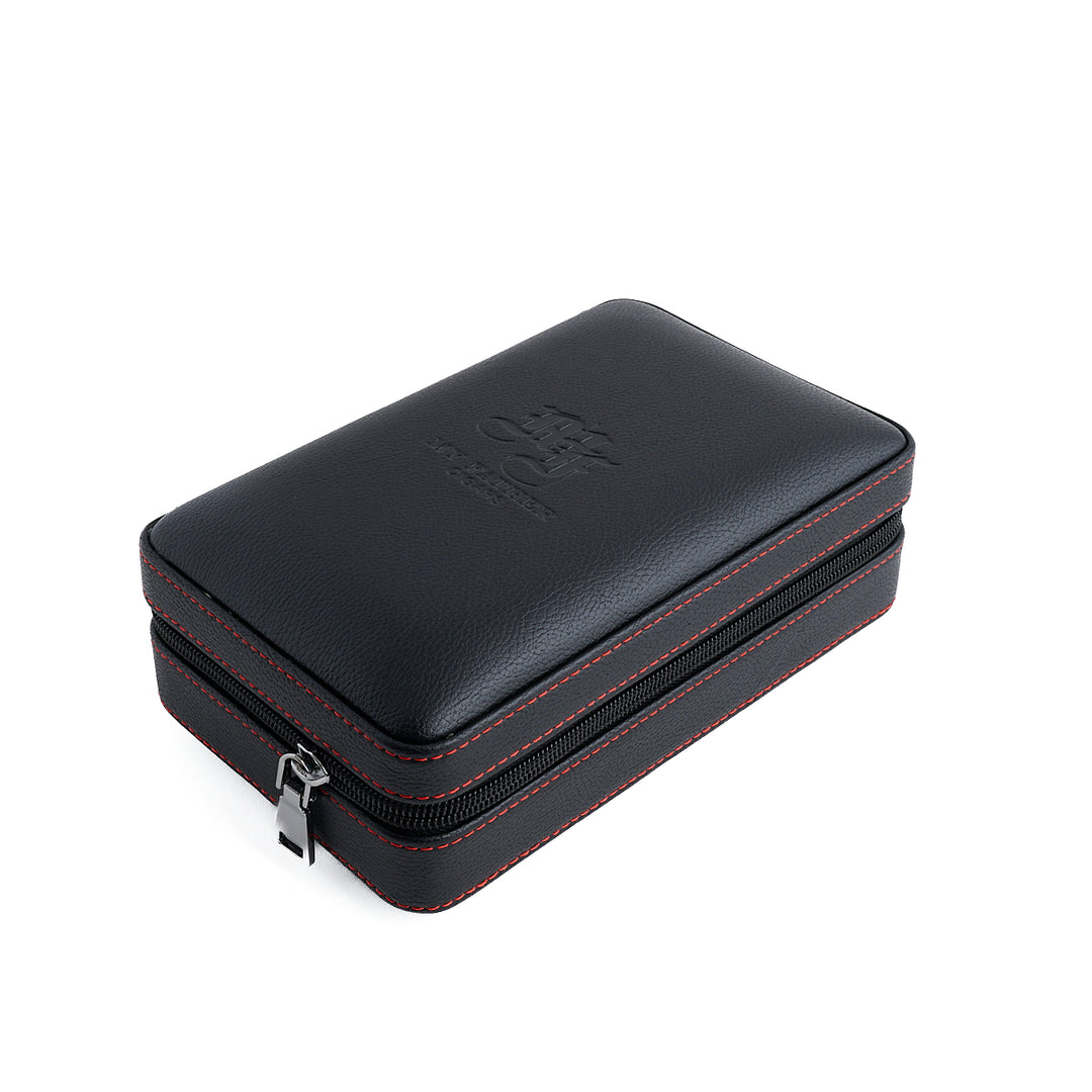 My Father Travel Humidor Black Leather