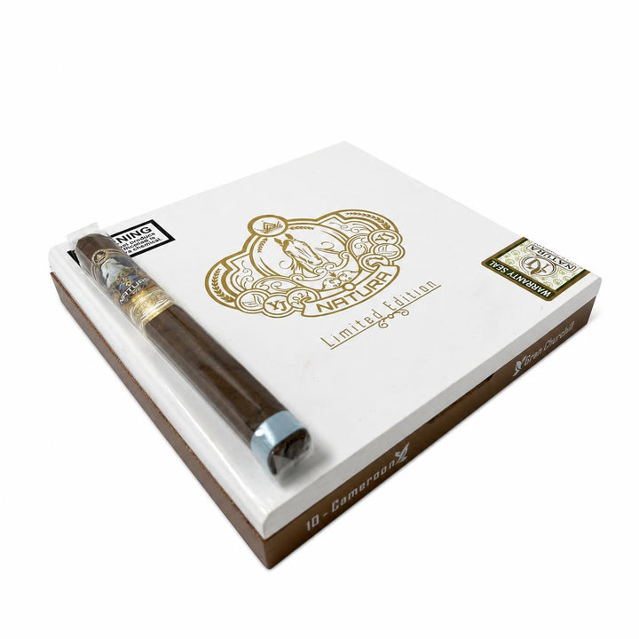 Natura Cigars Akhal Teke Cameroon Gran Churchill AI product photo