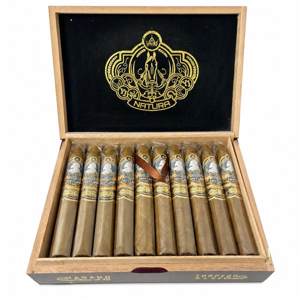 Natura Cigars Mustang Habano Torpedo AI product photo
