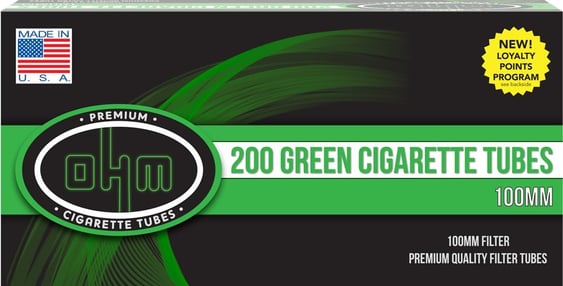 OHM Tubes GREEN 100mm 200ct