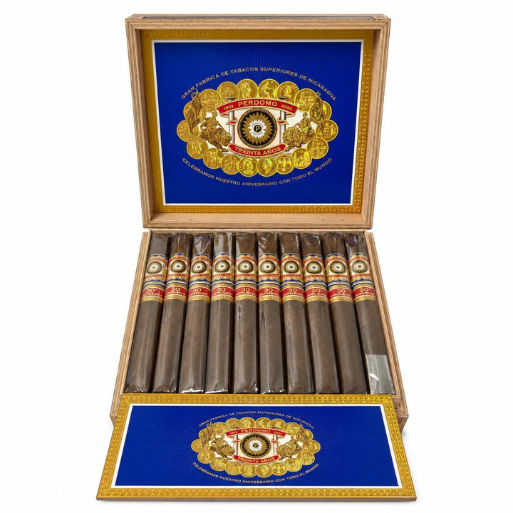Perdomo 30th Anniversary Maduro Churchill AI product photo