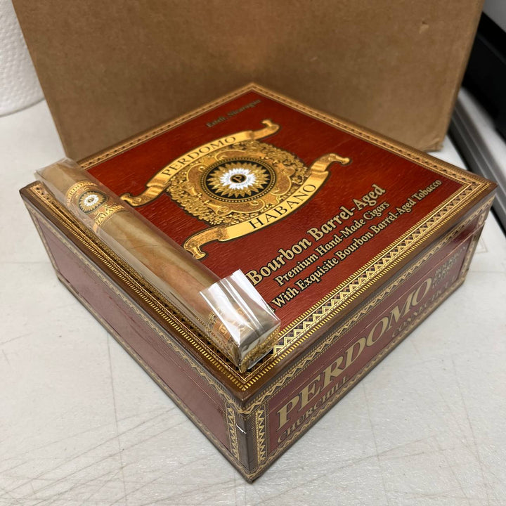 Perdomo Habano Bourbon Barrel Aged Connecticut Churchill