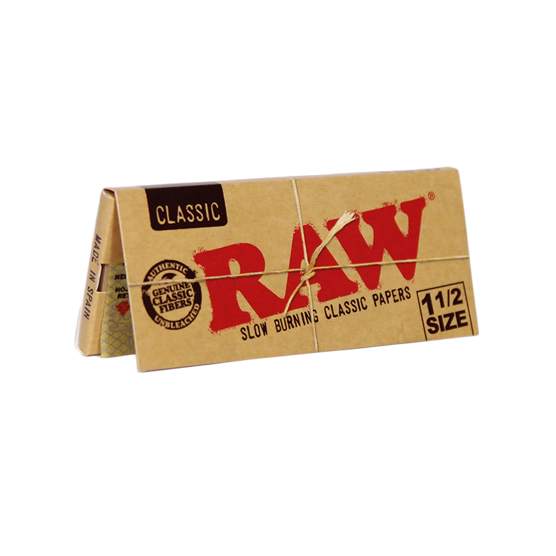 Raw Classic 1 1/2 Rolling Papers 25bx - Image 1